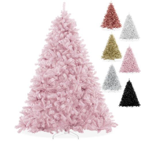 Black Artificial Christmas Tree with Foldable Stand